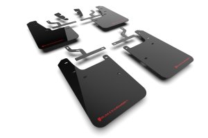 Toyota Tundra Mud Flap - Rally Armor - UR Black with Red Logo - Black - `22-`25 Toyota Tundra Mud Flap - Rally Armor - UR Black with Red Logo - Black - `22-`25